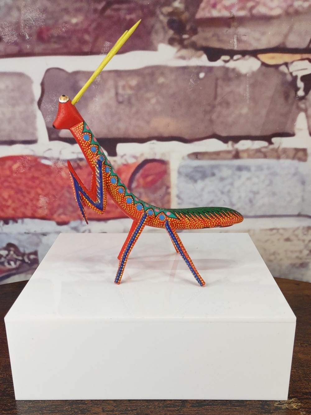 Artisan Crafted Alebrije Praying Mantis Figure